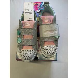 Sketchers Chrystal Stars Kelsi Girl's Sport Shoes Size 1